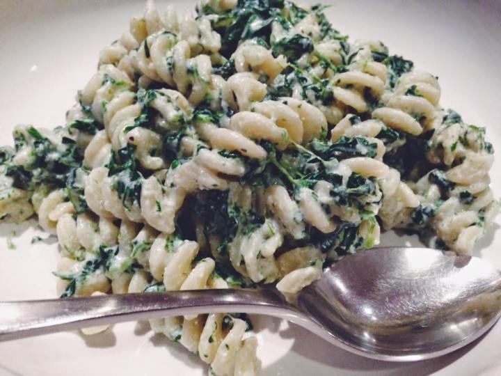 Fusili with Spinach and Ricotta